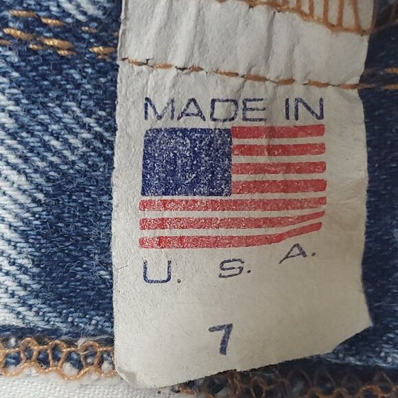 Vintage 90s Zena Acid Washed Bleached Patchwork New Directions Denim Blue Jeans - Picture 10 of 16